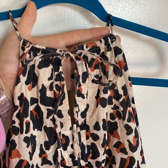 Urban outfitters cheetah print ruffle romper size SMALL - Picture 5 of 13